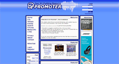 Desktop Screenshot of djpromoter.com