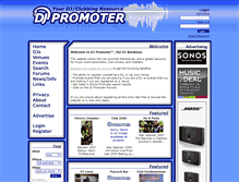 Tablet Screenshot of djpromoter.com